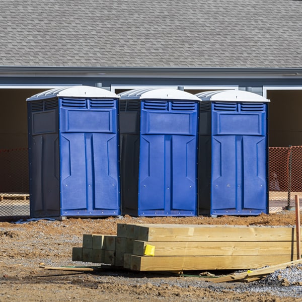 are there any restrictions on where i can place the portable toilets during my rental period in Delco NC